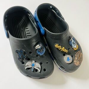 Harry Potter Ravenclaw Crocs Kids Blue Gray Clogs Jibbitz Charms Hogwarts J1